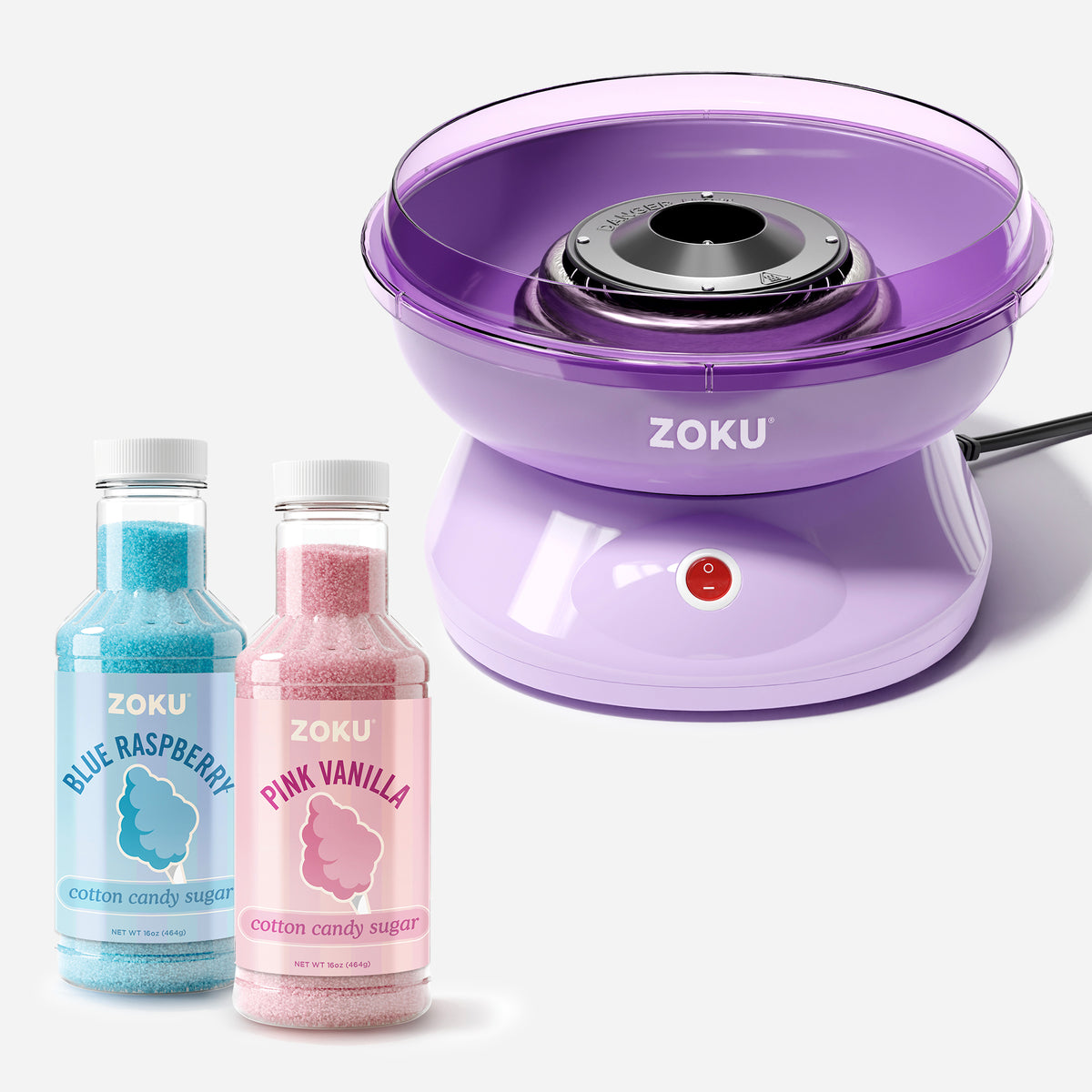 bundle cotton candy maker and sugars