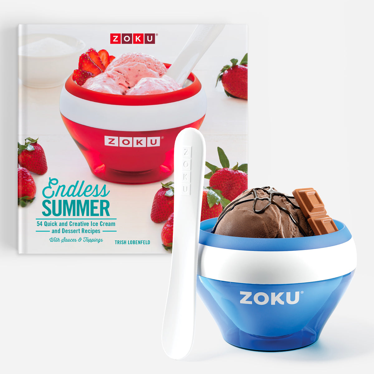 Blue Ice Cream Maker Bundle