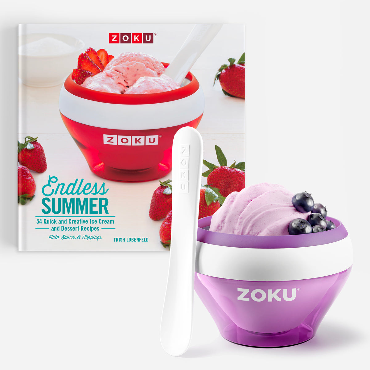 Purple Ice Cream Maker Bundle