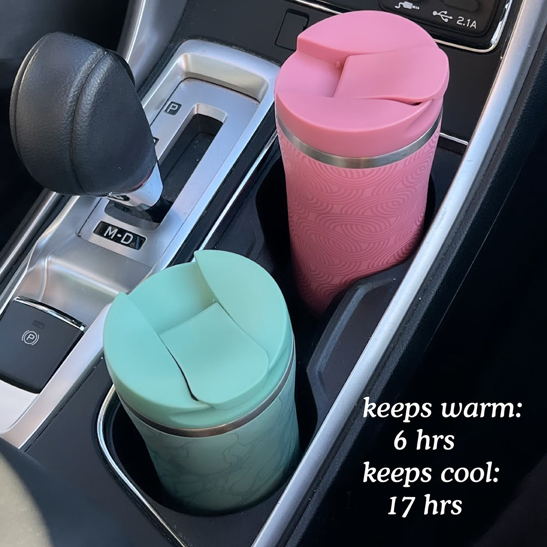 Travel Mugs in Car