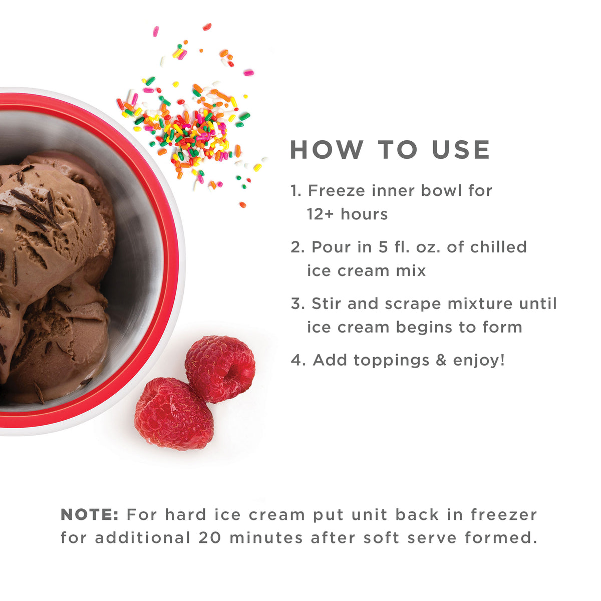 How to use the ice cream maker