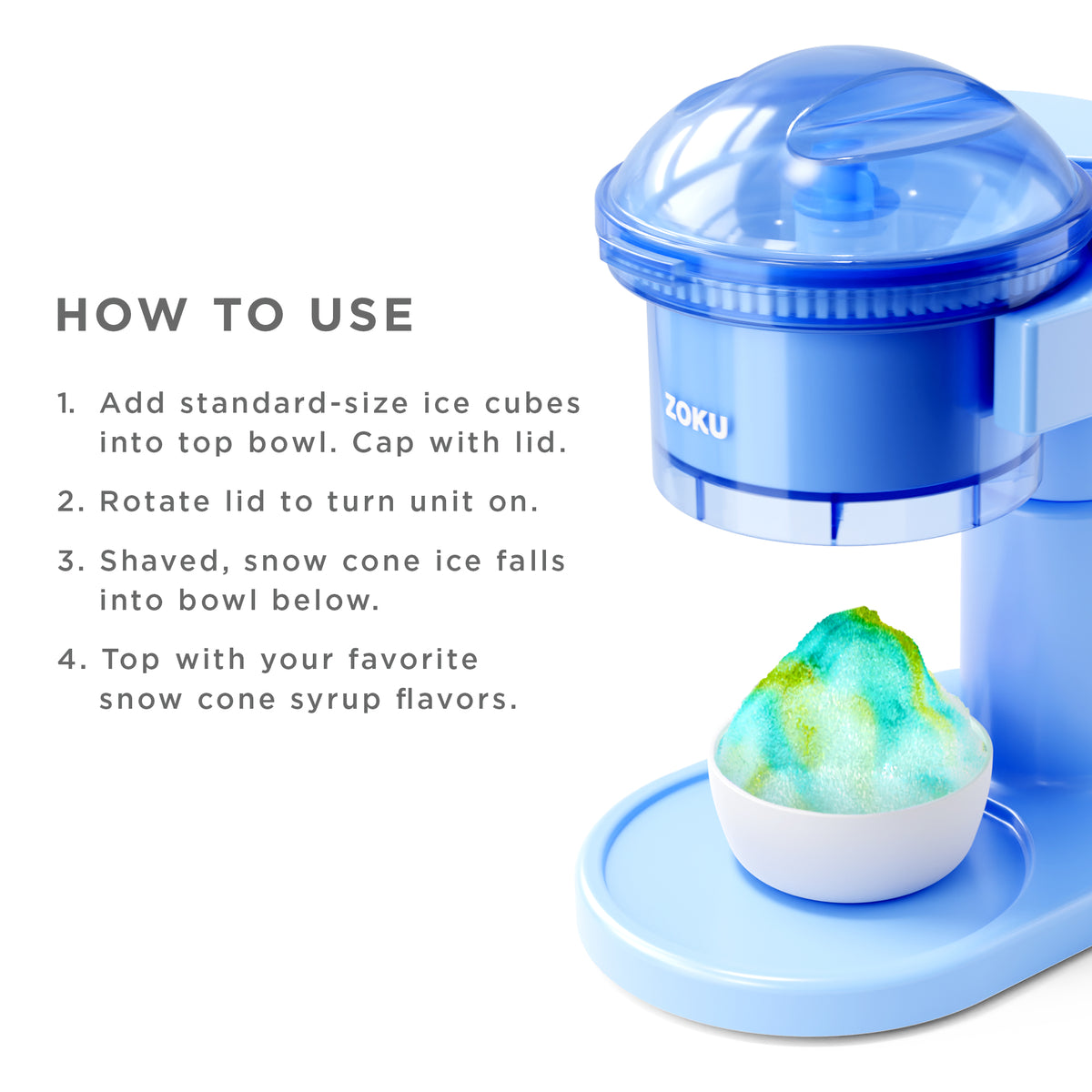 How to use snow cone maker