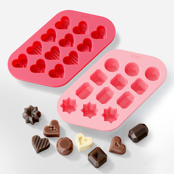 Heart &amp; Gem Chocolate Mold Set