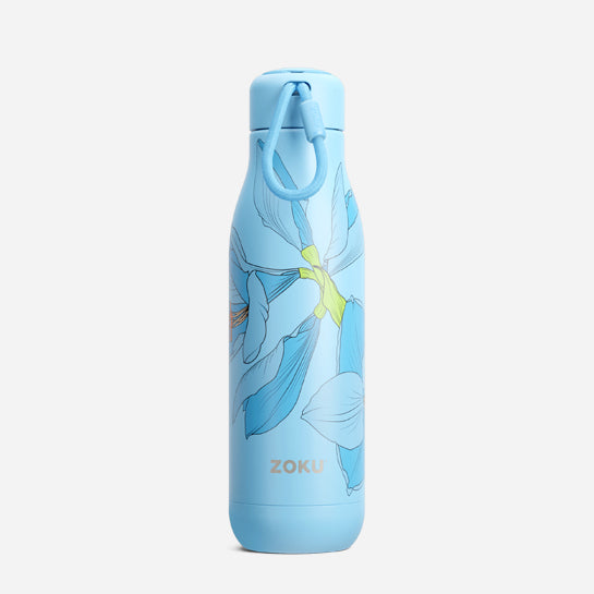 Floral Flowers Water Bottles Kids Insulated Thermos Stainless